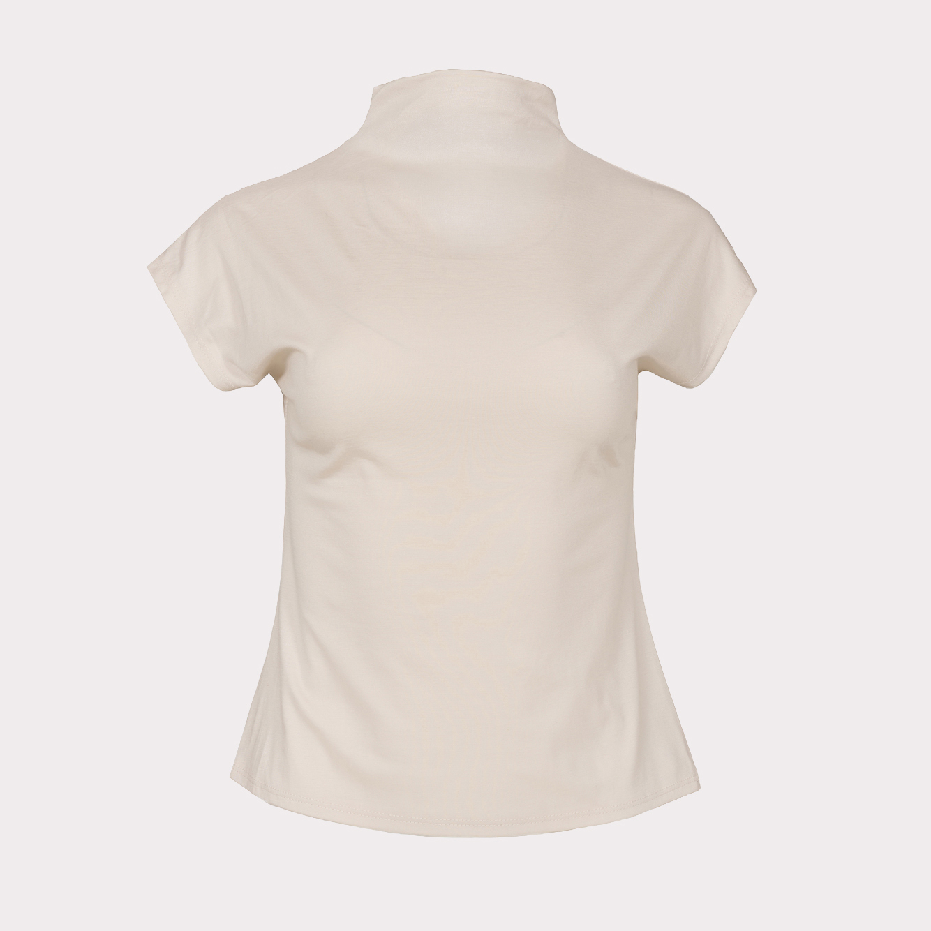 Turtleneck T-Shirt Avorio