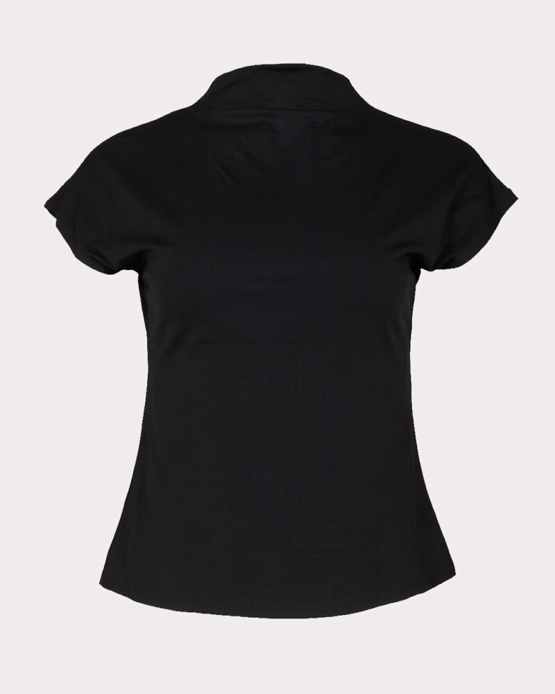 Turtleneck T-Shirt Nero