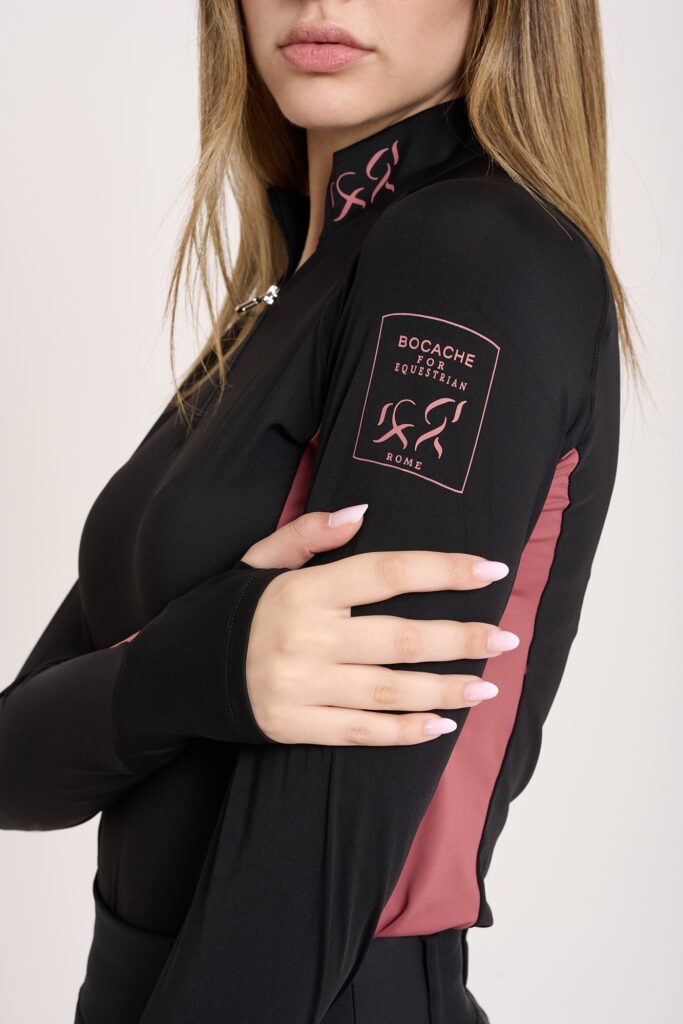 Pink half zip Layer, immagine 3