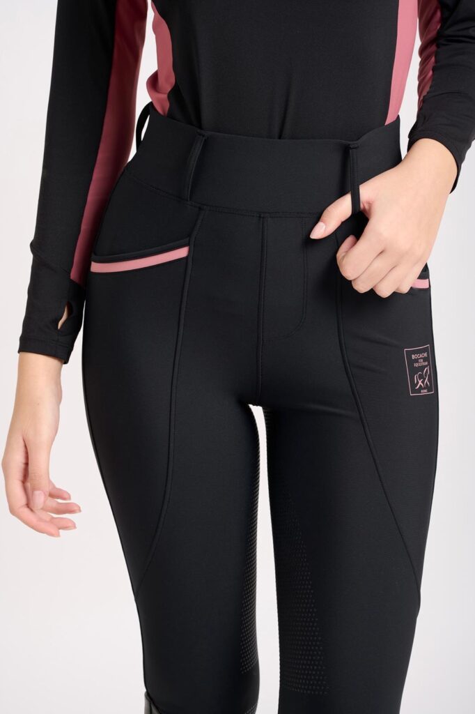 Black Pink training leggings, dettaglio