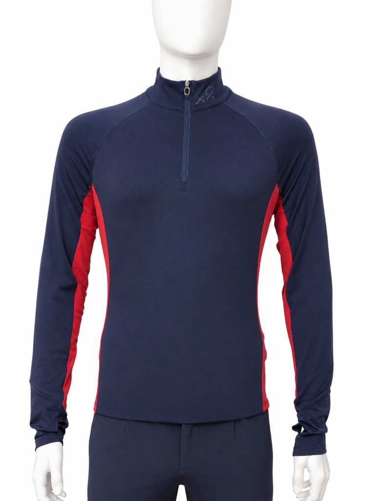 Blue and Red Half Zip Man’s Layer, immagine 3