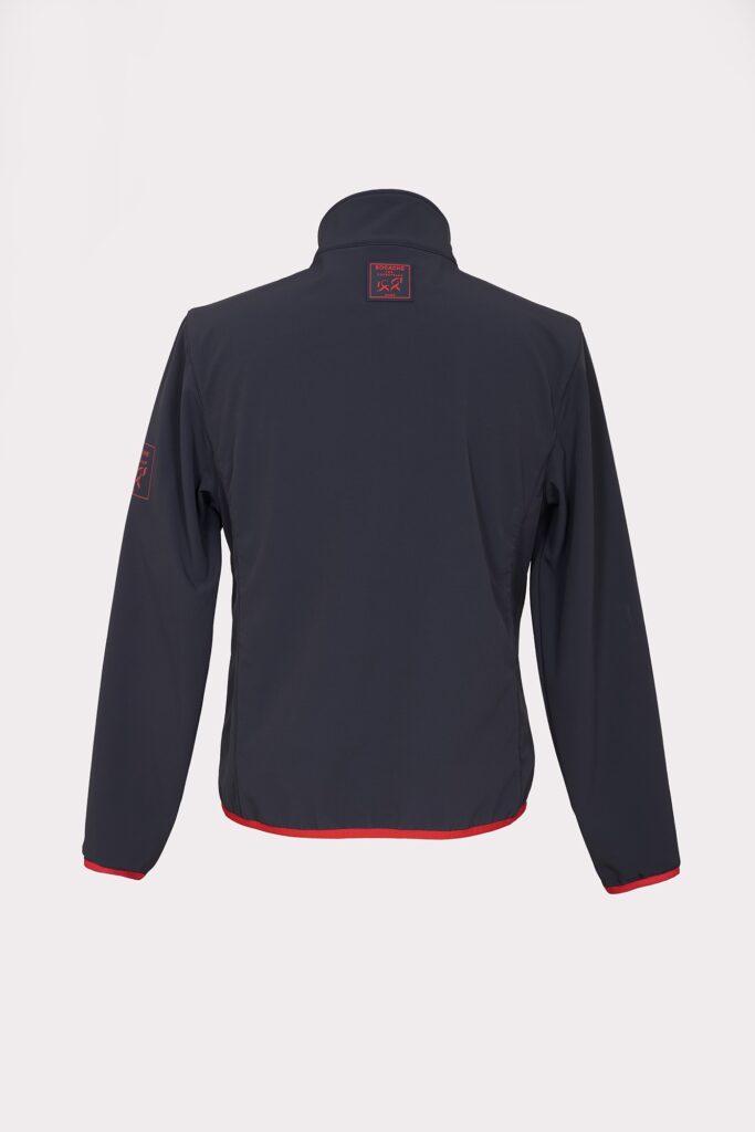 Blue and Red Training jacket impermeabile, dettaglio